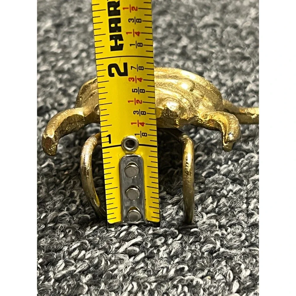 Cast Brass Egyptian Scarab Beetle Paperweight 3” - Vintage!